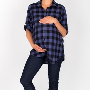 Nom maternity/nursing flannel